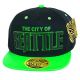 PVC Embroidered Snapback, 3D Silicone Patch Cap, #83 SEATTLE, black.