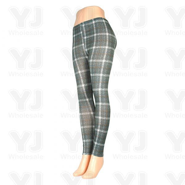 Women's High Waisted Tummy Control Fashion Leggings, Active Leggings Pants  for Women, #26 Gray Check Pattern